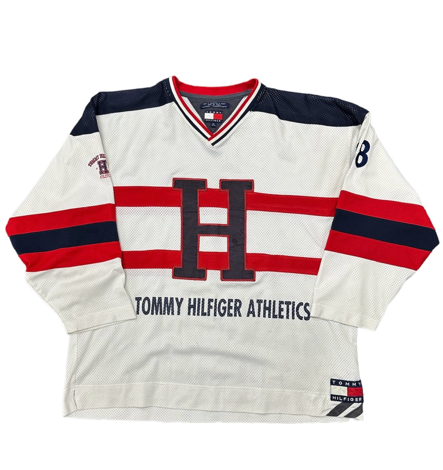Vtg 90&#39;s Toomy Hilfiger Jersey Size XL 26.5x29 USED