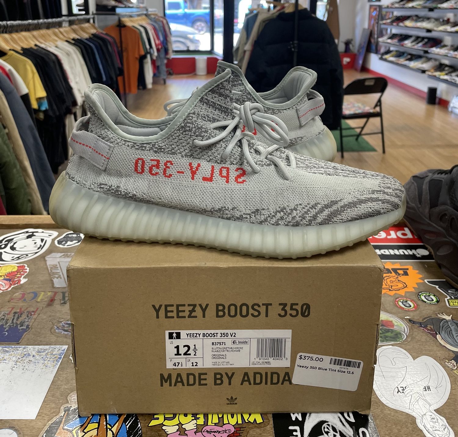 Adidas Yeezy 350 Blue Tint Size 12.5 Used
