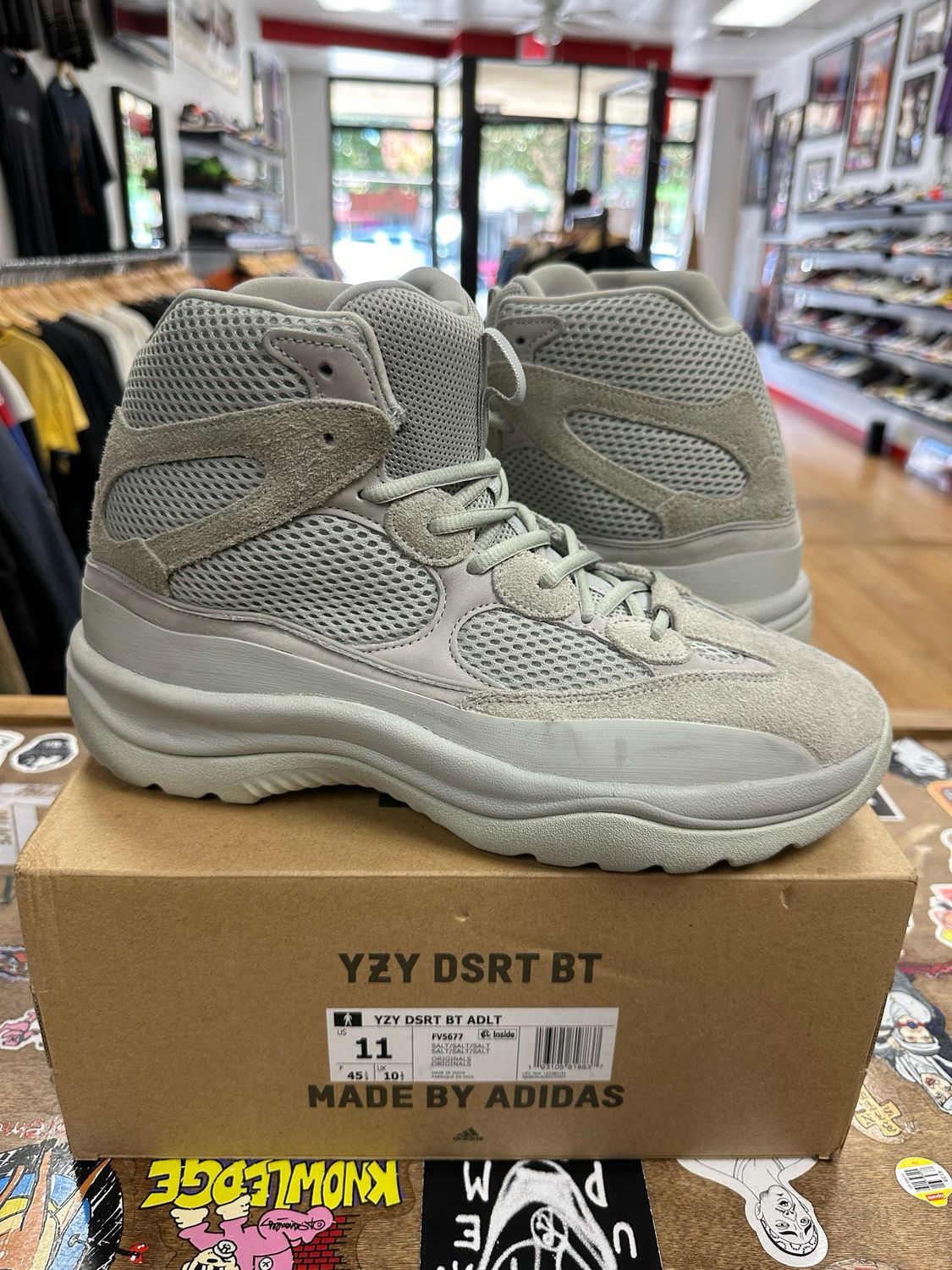 Pre Owned Adidas Yeezy Desert Boot Salt Size 11