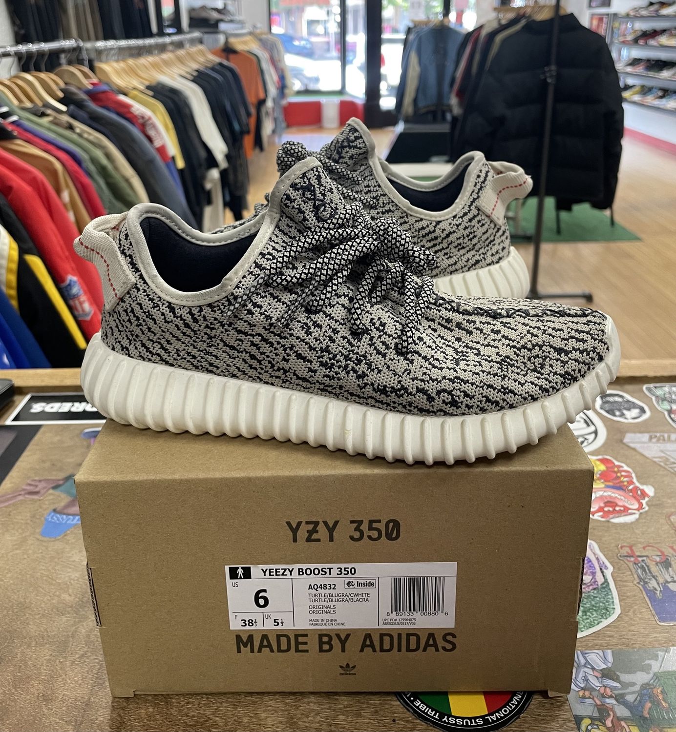 Pre Owned Adidas Yeezy 350 Turtle Dove Size 6