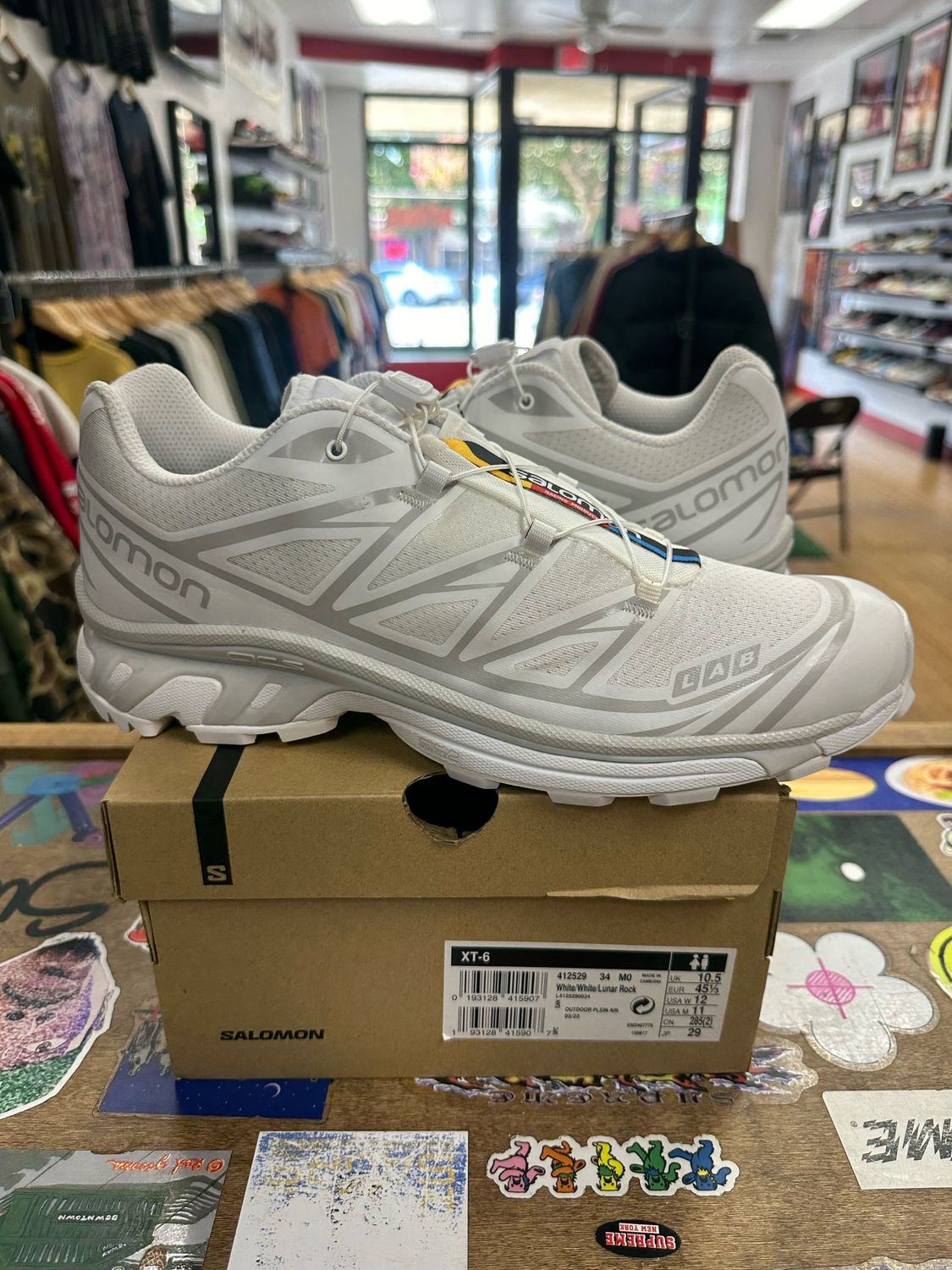 Salomon XT-6 white Lunar Rock Size 11 DS
