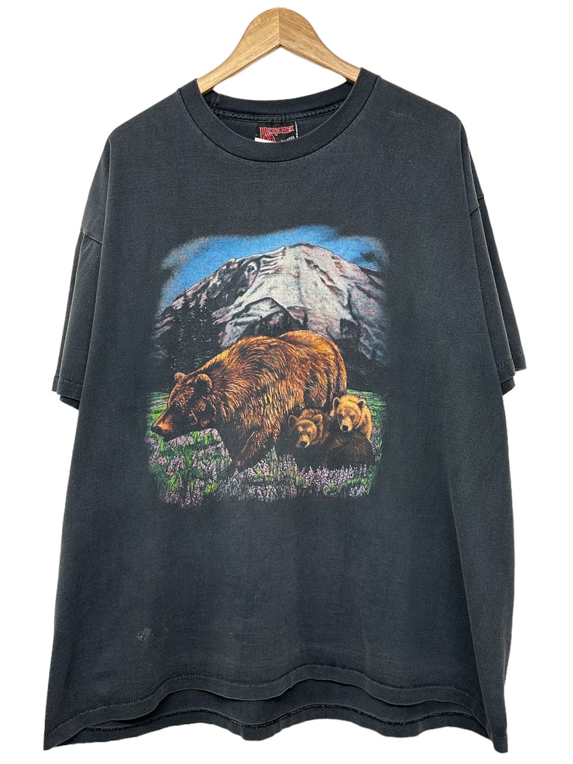 Vtg 1991 Holoubrek Bear Tee XL 25x29