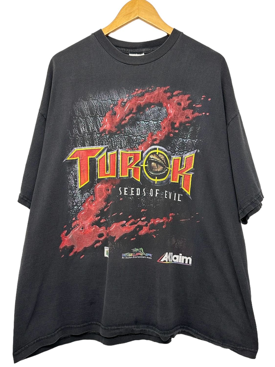 Vtg 90&#39;s Turok 2 Seeds of Evil Tee XL 24.5x29