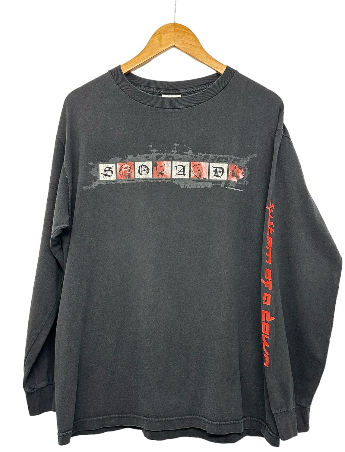 Vtg 2002 System of A Down LS Large 21x28