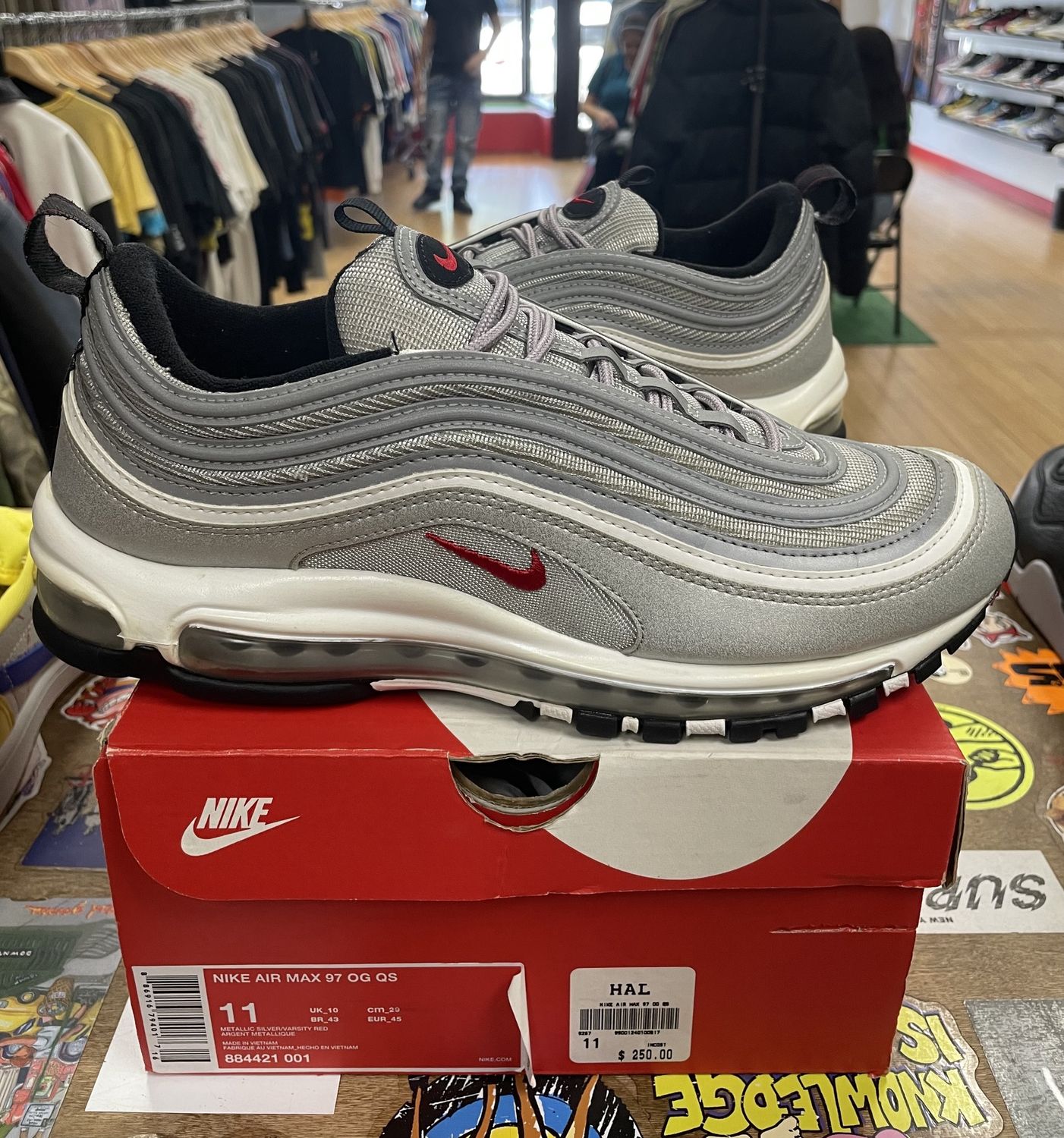 Nike Air Max 97 Silver Bullet (2016/2017) Size 11 Pre-Owned