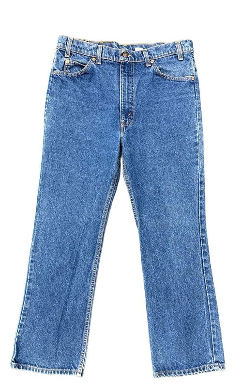 Vtg Levis 517 Orange Tab Bootcut Jeans 34x31