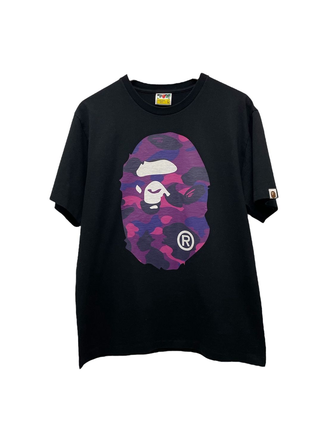 Bape Color  Camo Tee Black/Purple (Size L) Lightly Worn