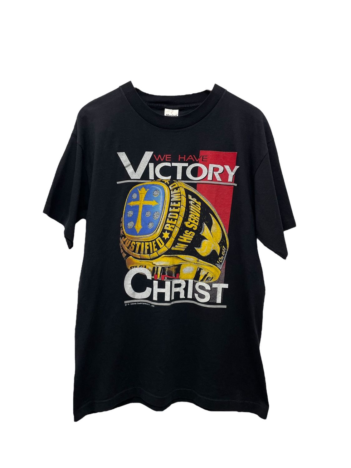 Vtg 1993 We Have Victory In Christ Size L 22x31