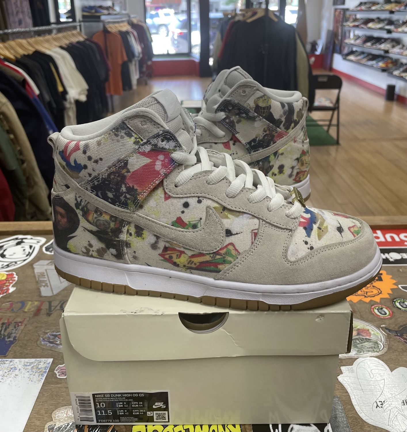Nike SB Dunk High Supreme Rammellzee Size 10 Pre Owned