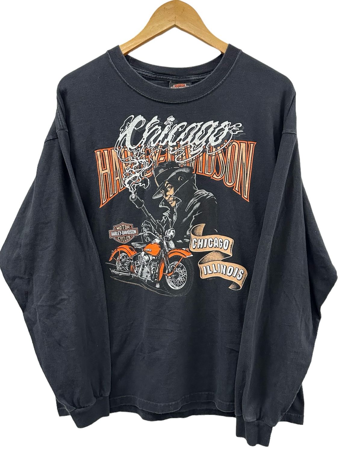 Vtg 2003 Harley Davidson Chicago L/S Size XL