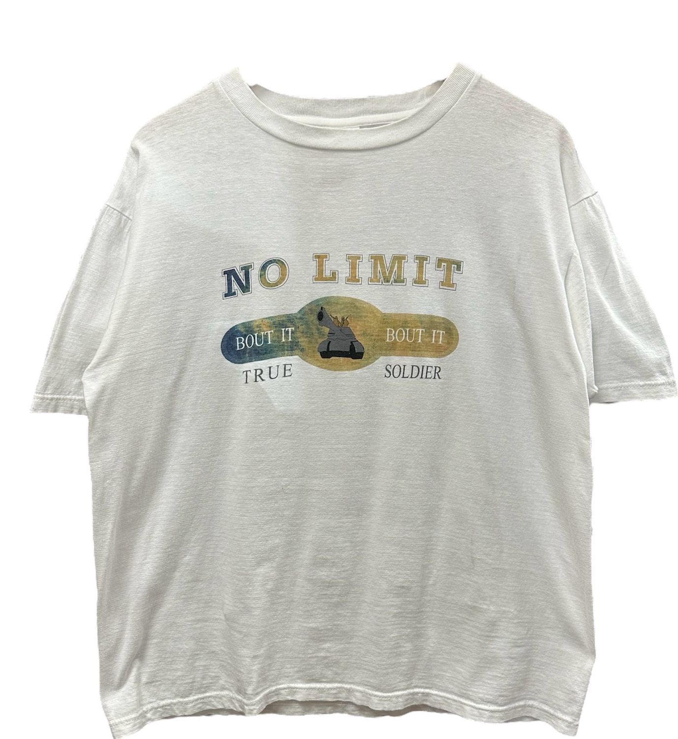 Vtg 90&#39;s No Limit Soldier T Shirt Size M/L 22x27