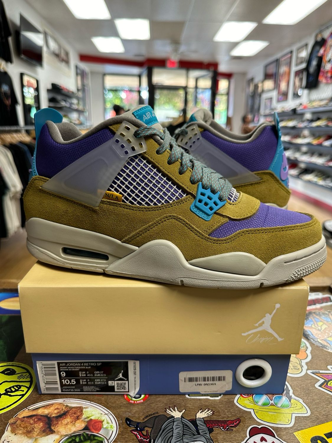 Jordan 4 Retro SP Union Desert Moss Size 9 Pre Owned