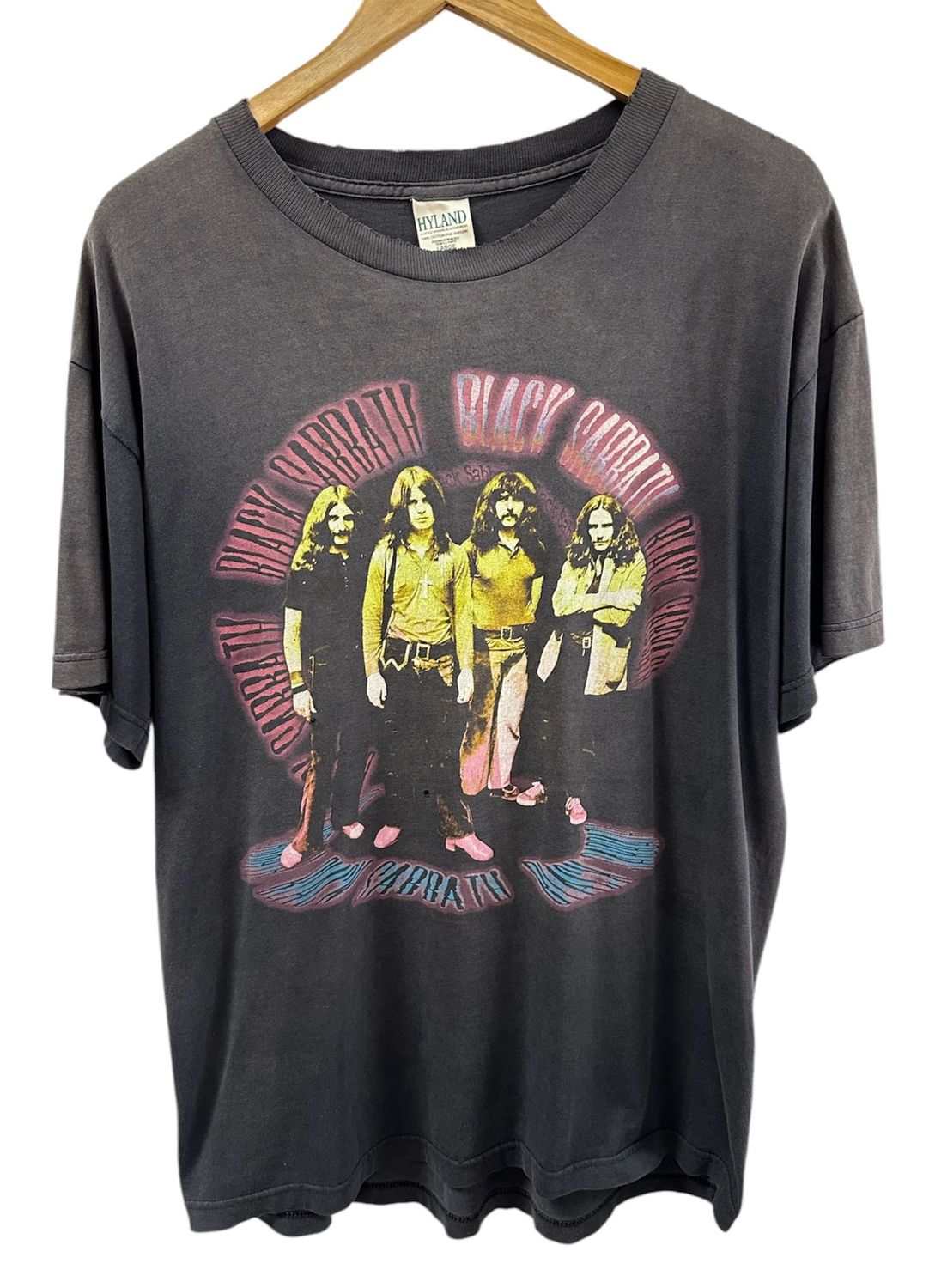Vtg 1999 Black Sabbath Tour T Shirt Distressed Size L 22x30