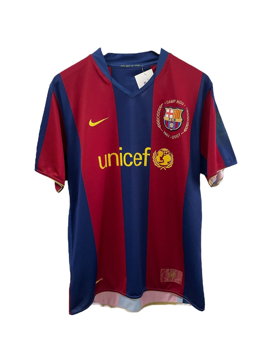 2007-2008 Barcelona Home Jersey Size L