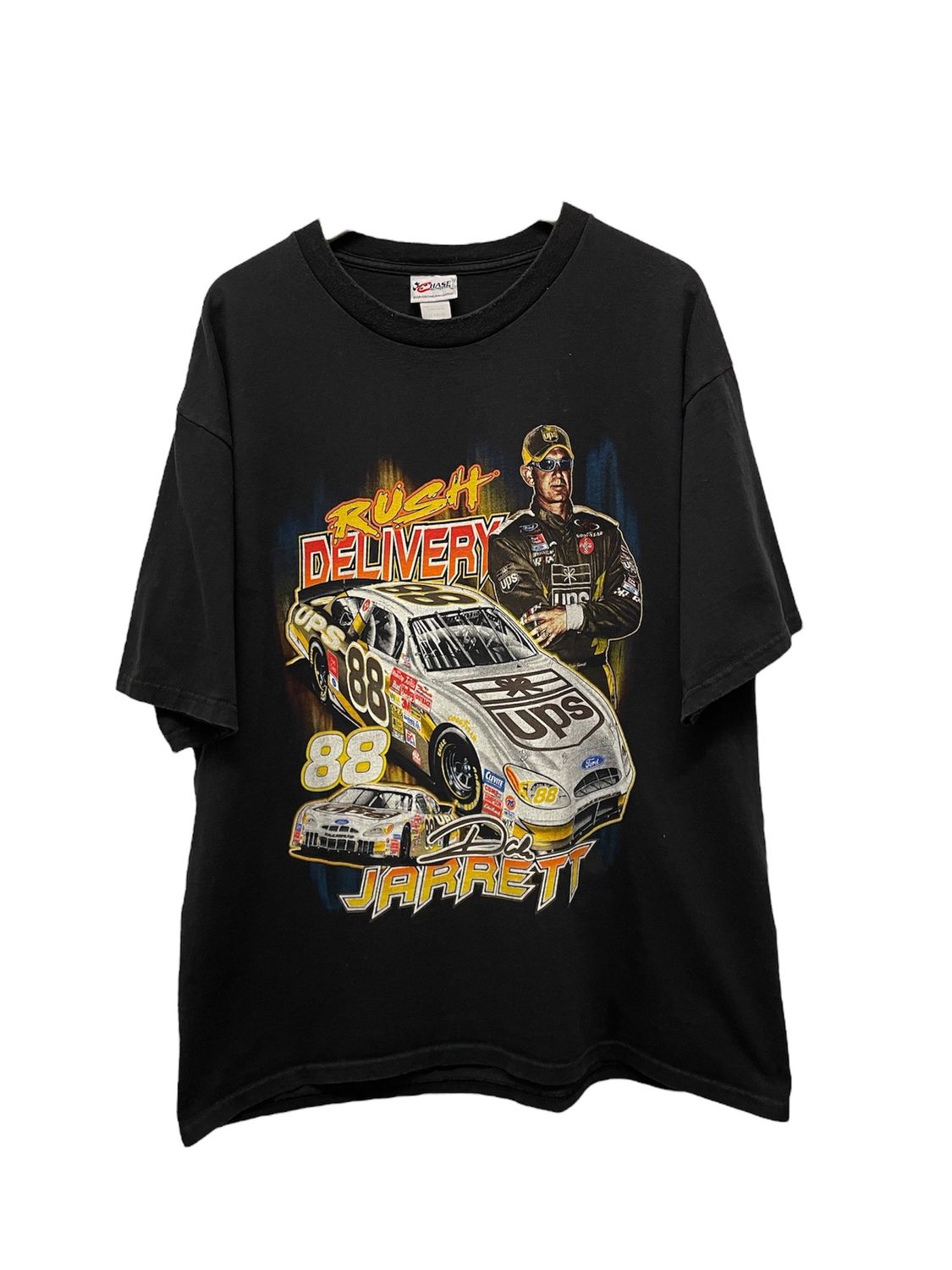 Vtg Dale Jarrett NASCAR Tee Size XL