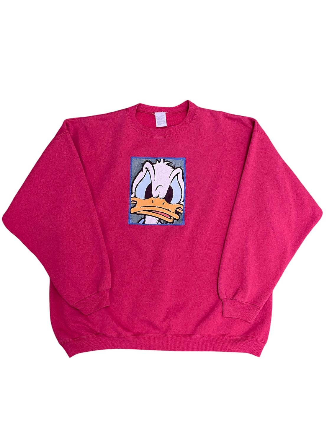 Vtg Donald Duck Crewneck Sweater Size 2XL