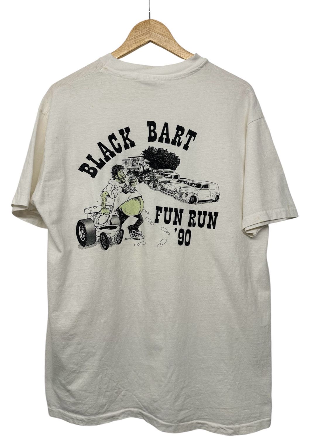 Vtg 1990 Black Bart Run Tee XL 22x29