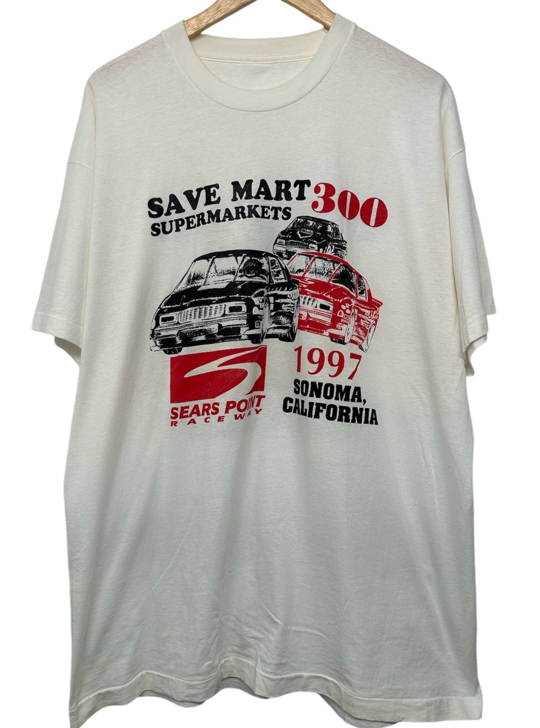 Vtg 1997 Save Mart Sears Point Raceway Tee XL 23x29