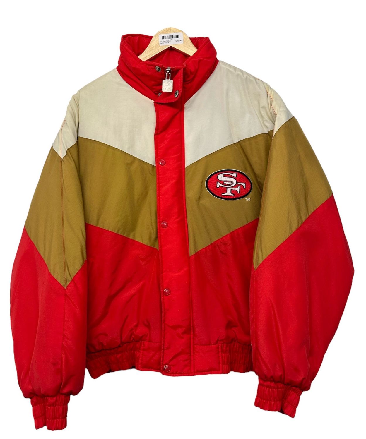 Vtg Logo 7 49ers Jacket Size M
