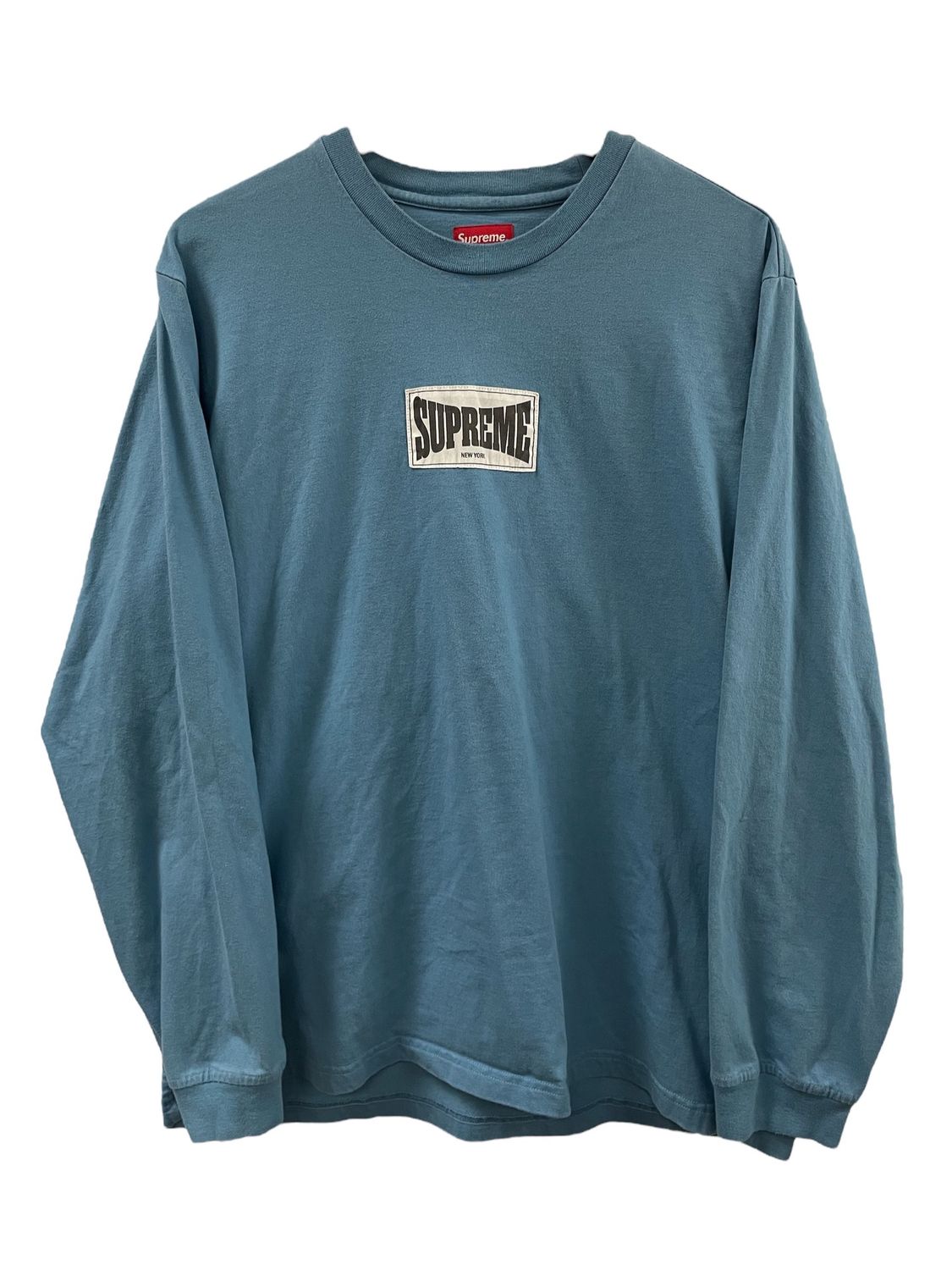 Pre owned FW20 Supreme Woven Label Long Sleeve Size L