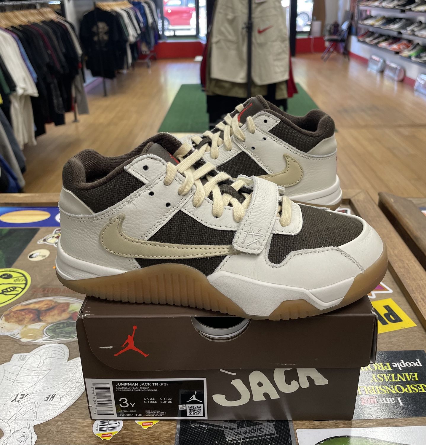 Jordan Jumpman Jack TR Travis Scott Sail (PS) Size 3Y