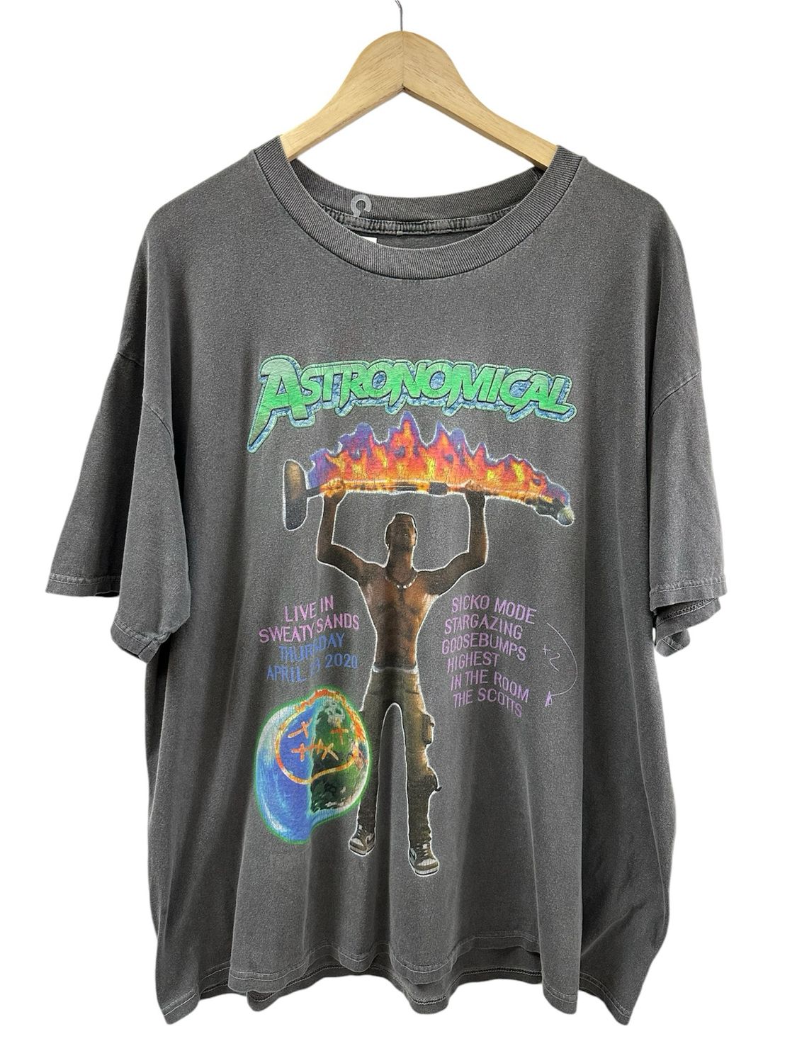 Travis Scott Cactus Jack X Fortnite Back Bling Tshirt Size Xl