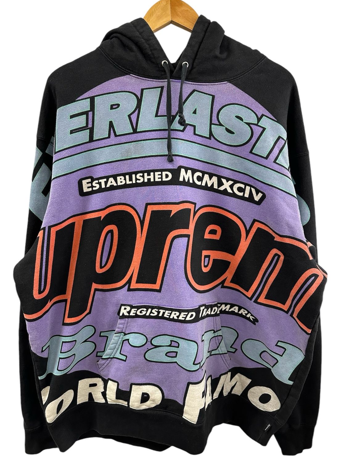 Supreme Everlasting Hooded Sweatshirt Black XL