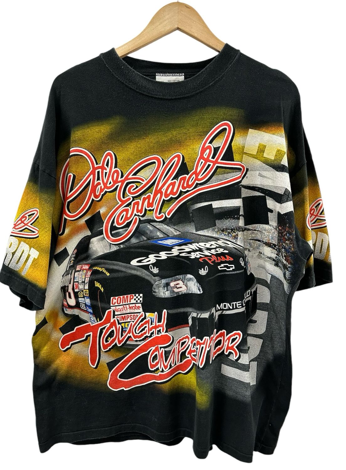 Vtg 90&#39;s Dale Earnhardt NASCAR Aop Size 2XL 26x30