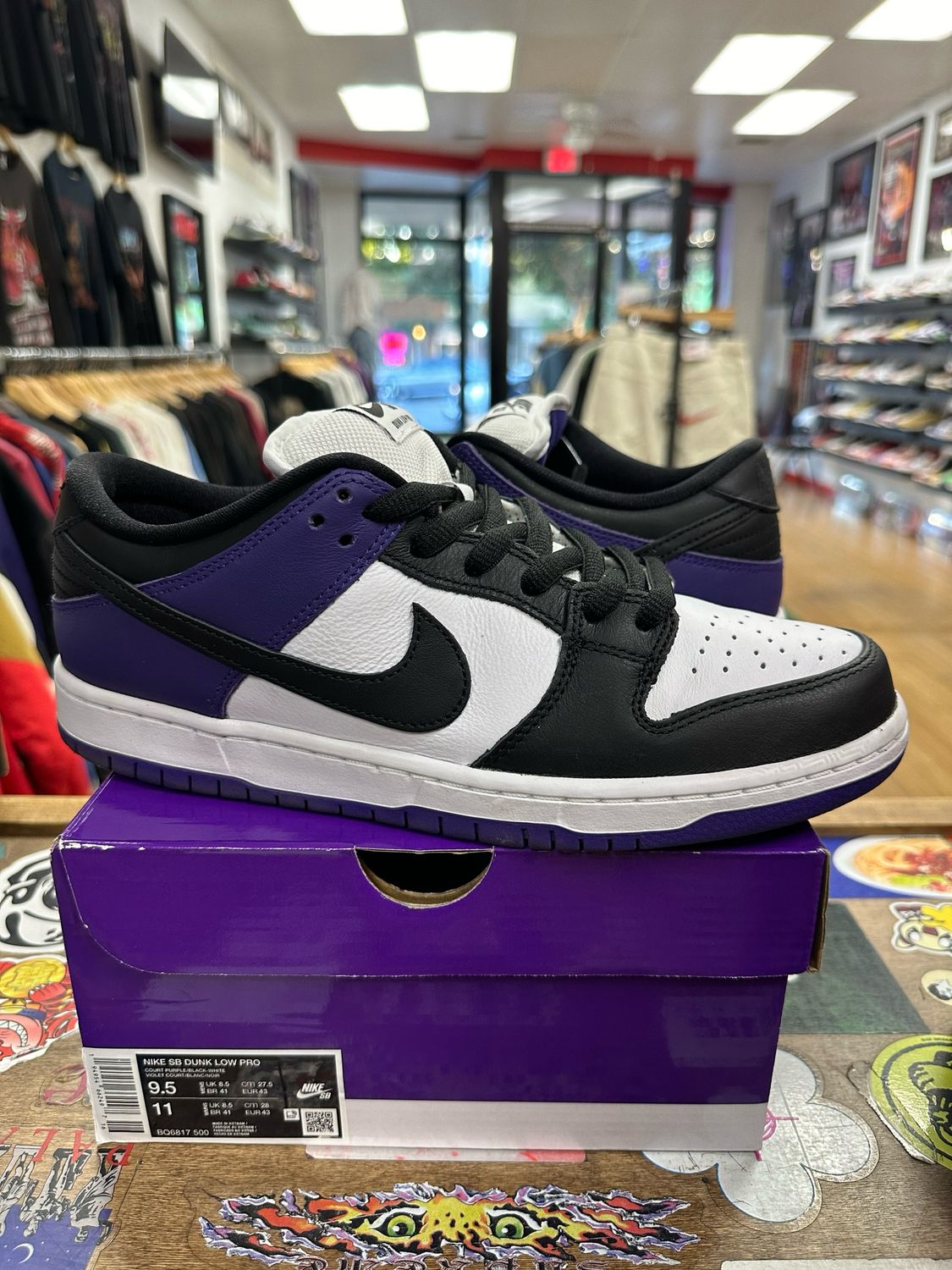 Nike SB Dunk Low Court Purple Size 9.5 Used