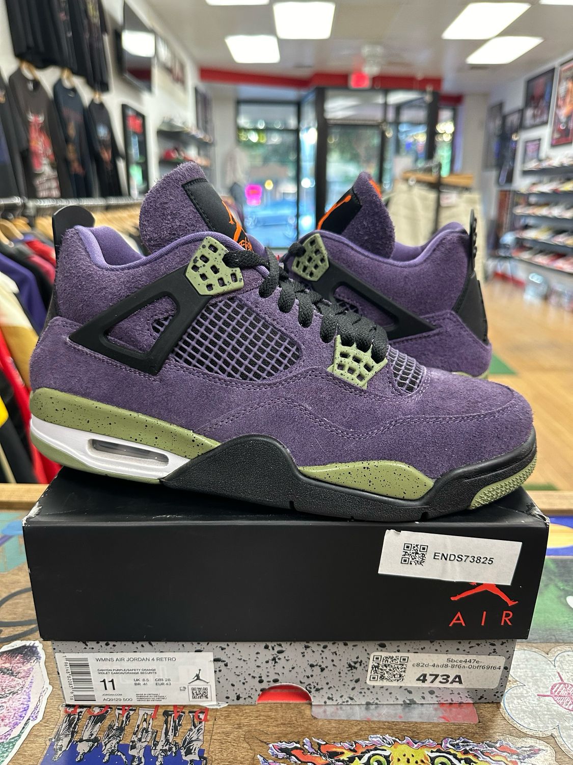 Jordan 4 Retro Canyon Purple (Women&#39;s) Size 9.5M Used