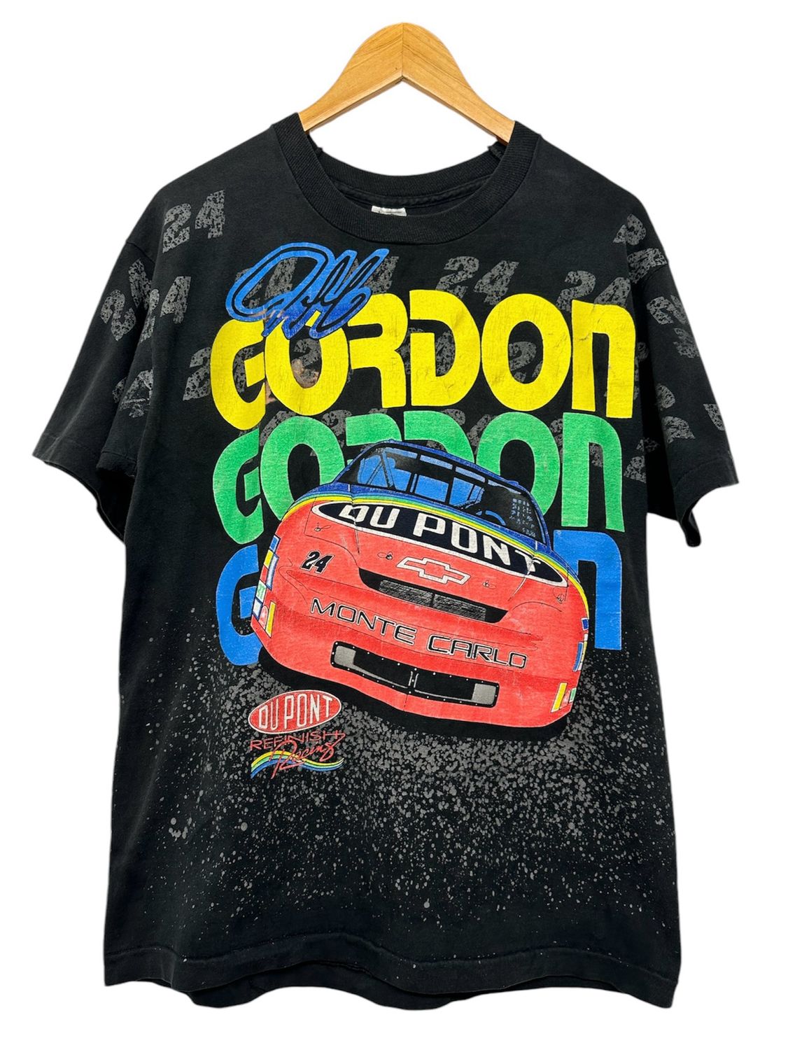 Vtg 90&#39;s Jeff Gordon NASCAR Aop Size L