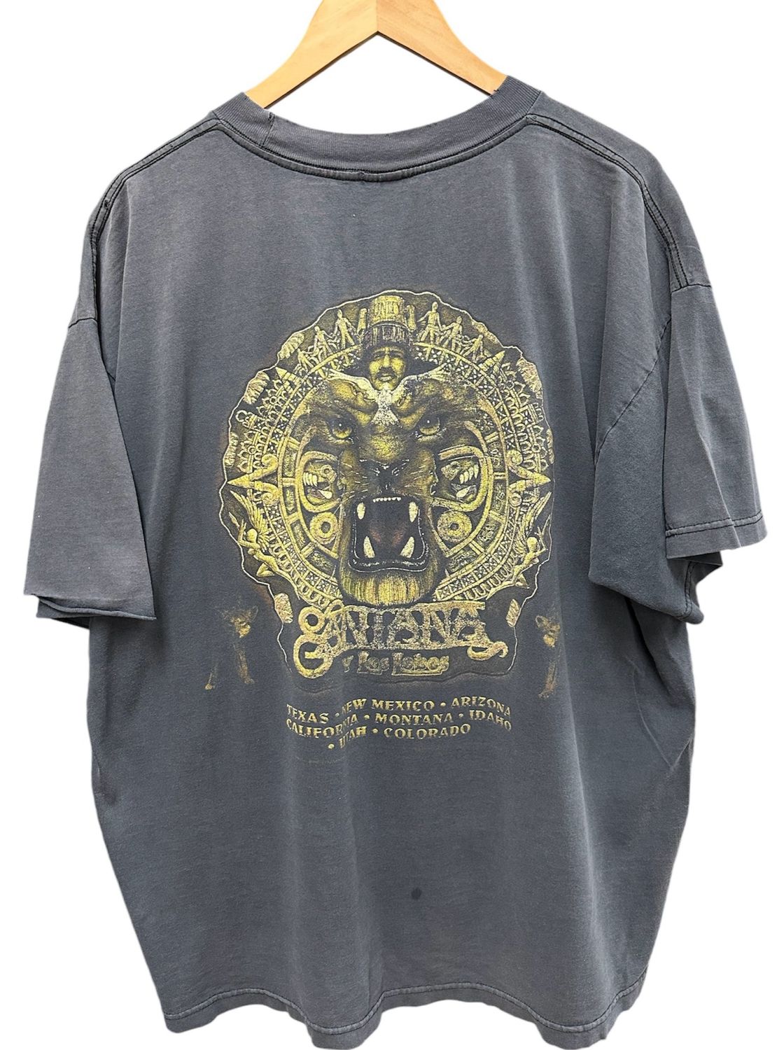 Vtg 1998 Santana y los lobos Tour Tshirt size 2XL