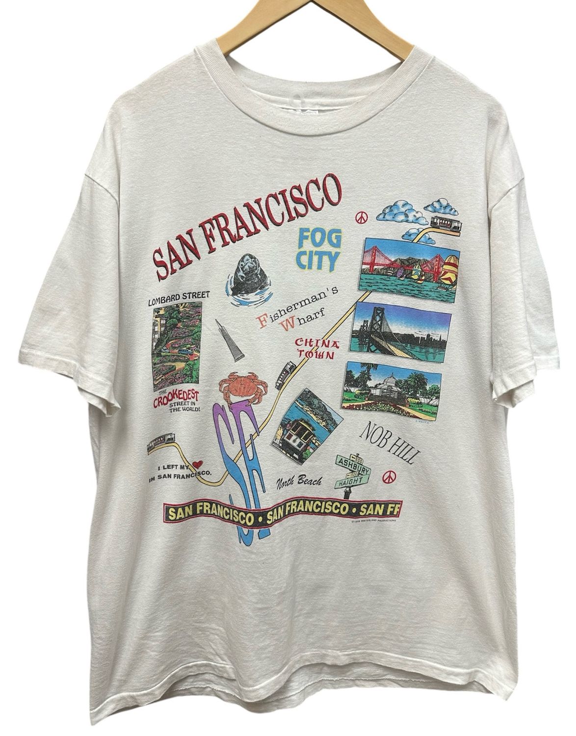 Vtg 1988 San Francisco Tshirt Size XL