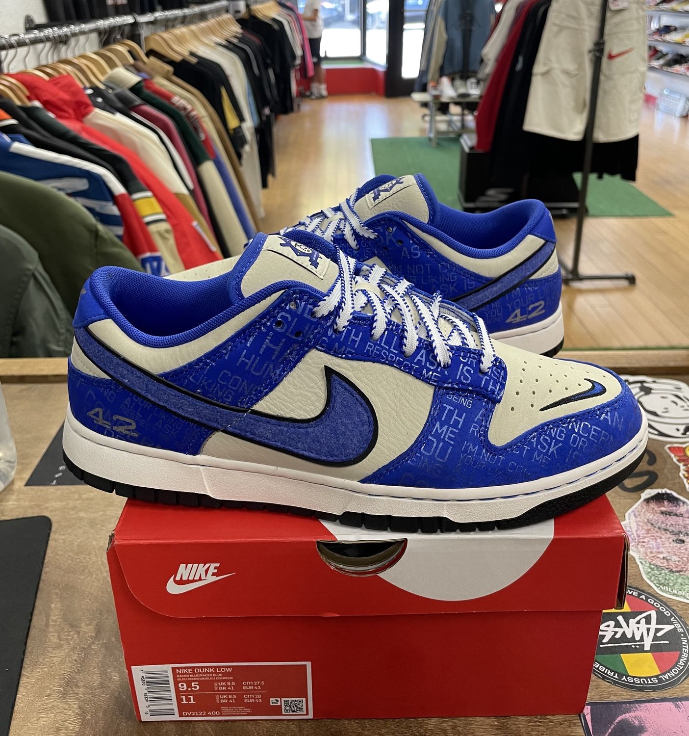 Pre Owned Nike Dunk Jackie Robinson Size 9.5