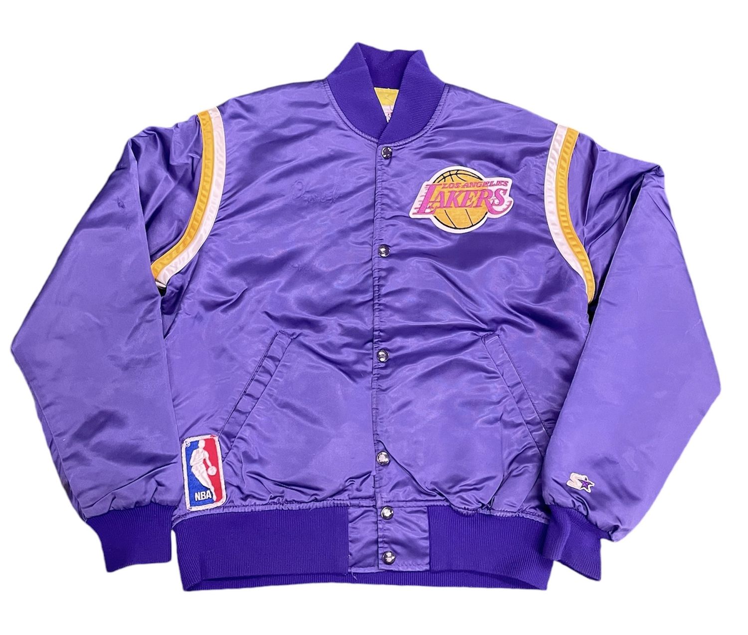 Vtg Starter Lakers Satin Jacket Size M