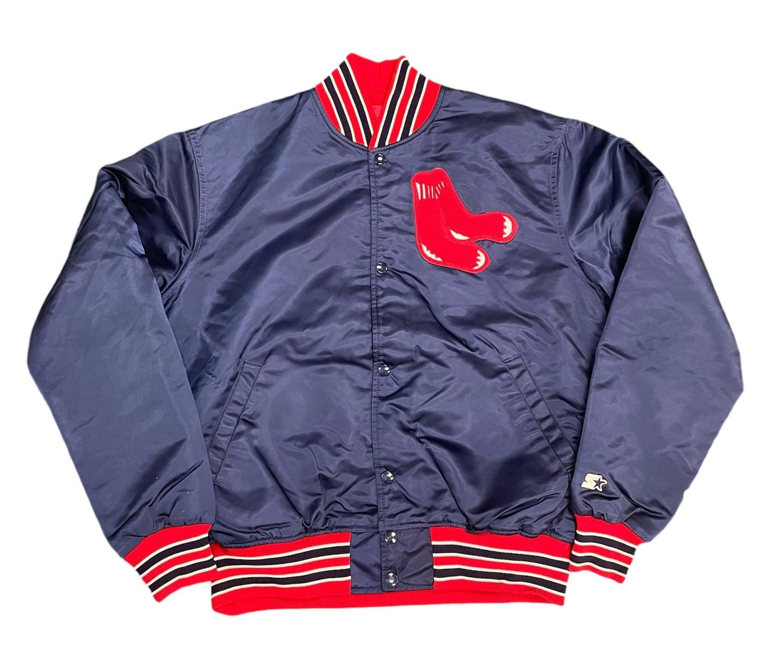 Vtg Starter Boston Red Sox Satin Jacket Size L