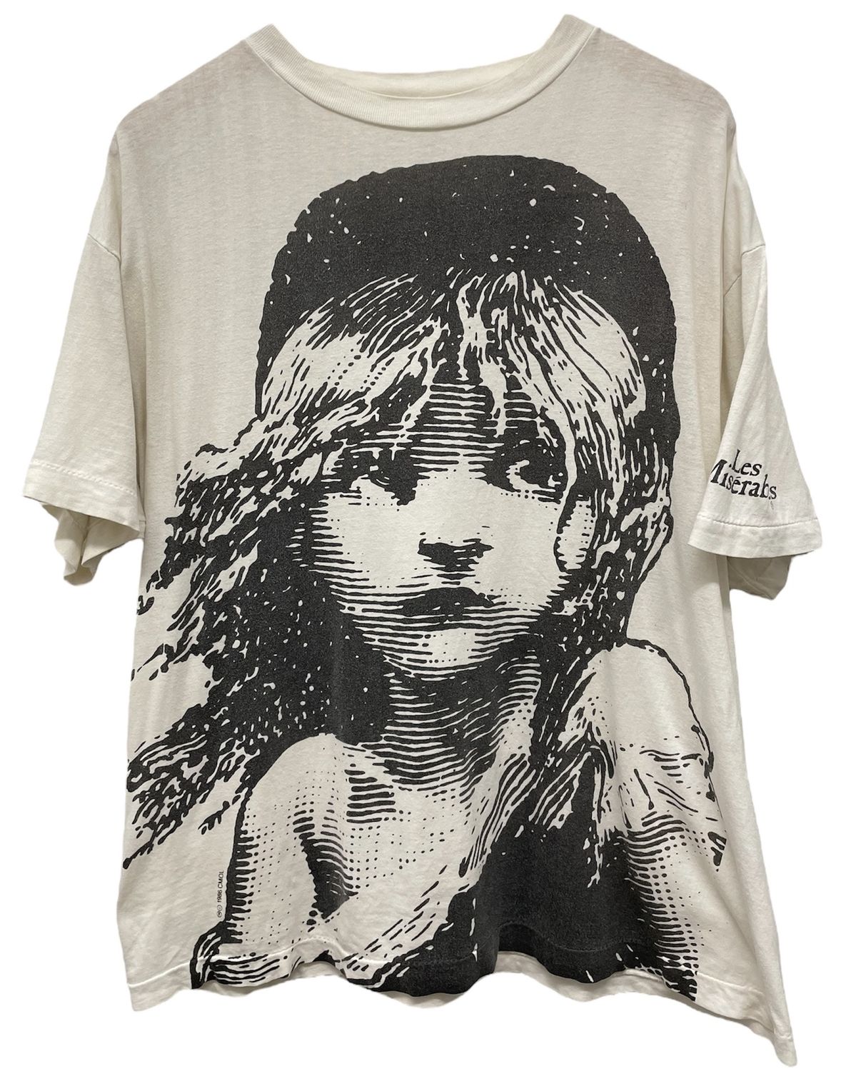 Vtg 1986 Les Miserables AOP Tee Size XL