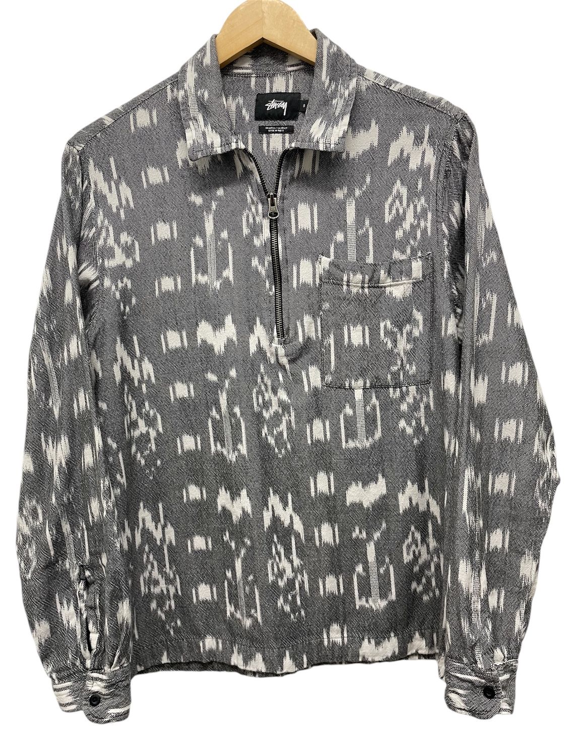 Pre Owned Stussy Long Sleeve Half Zip size S