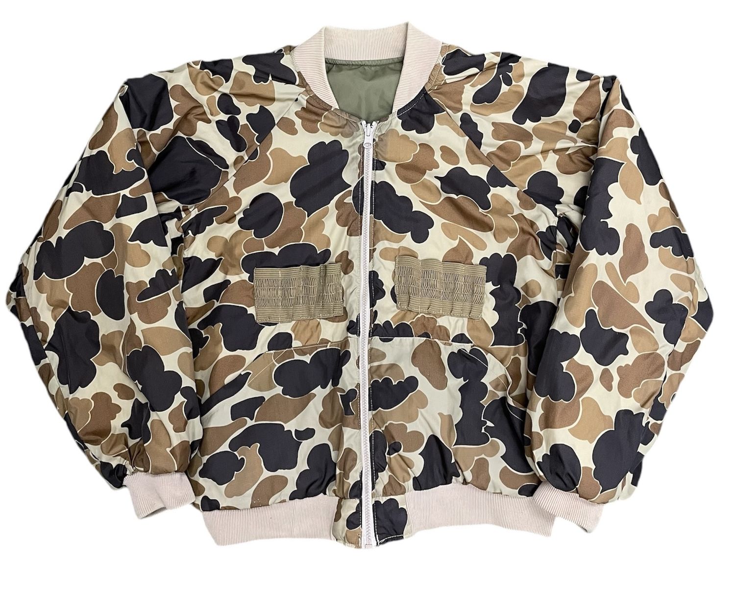 Vtg Columbia Reversible Duck Camo Insulated Jacket Size M