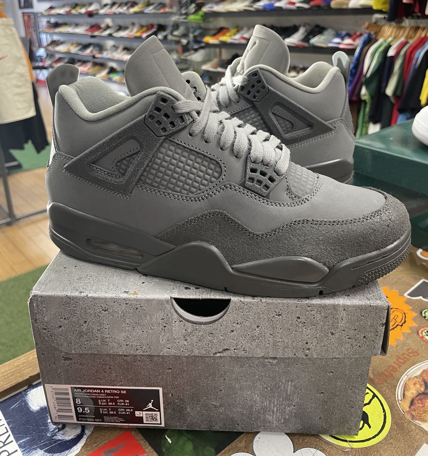 Jordan 4 Retro SE Paris Olympics Wet Cement Size 8 Used