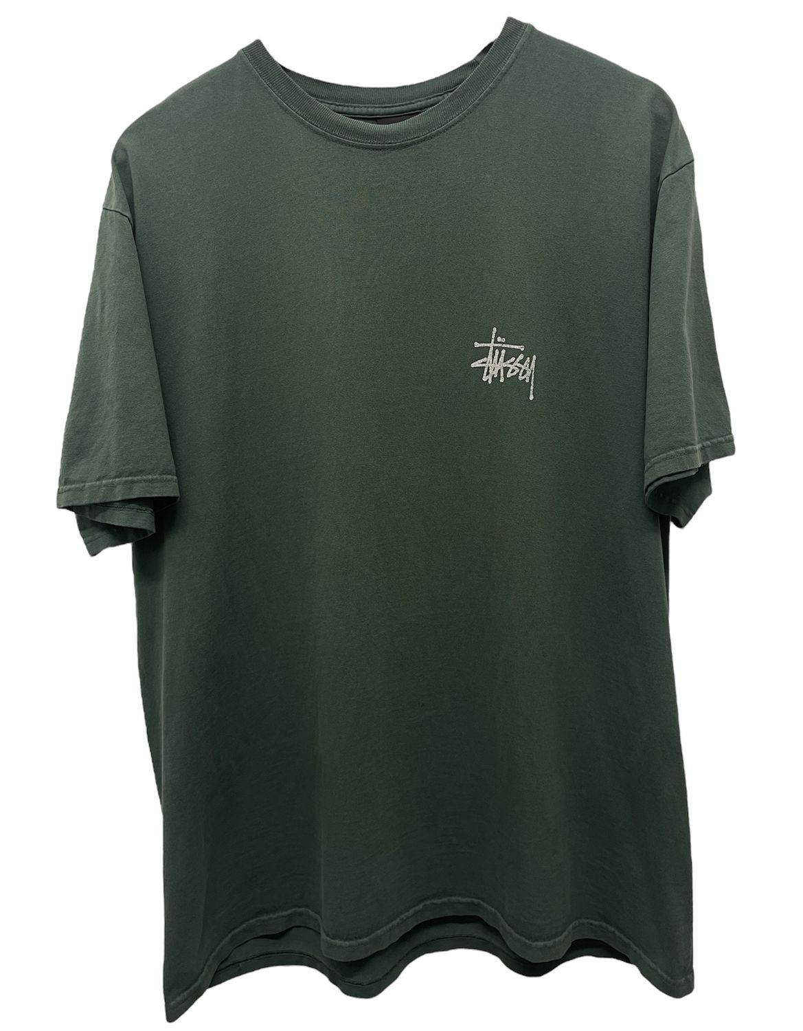Stussy Spellout Tee Green Size L Used