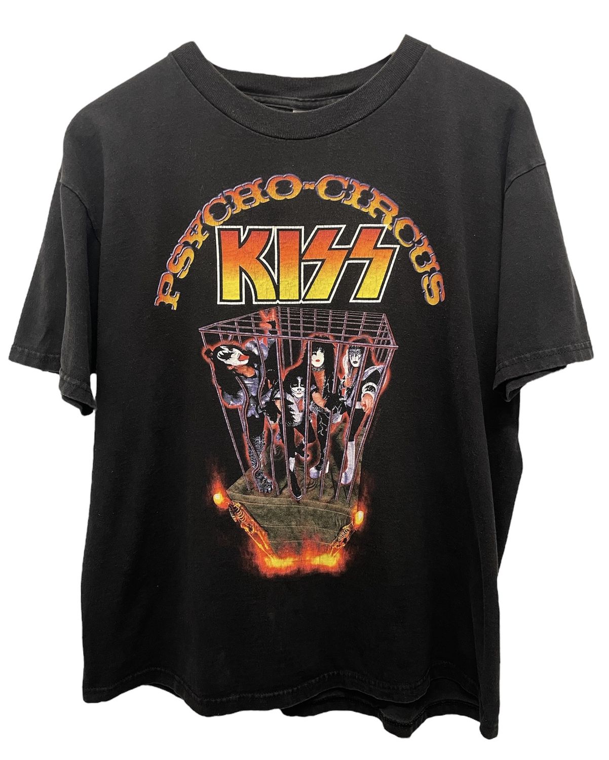 Vtg 1999 KISS Psycho Circus Tee Size L 21x25