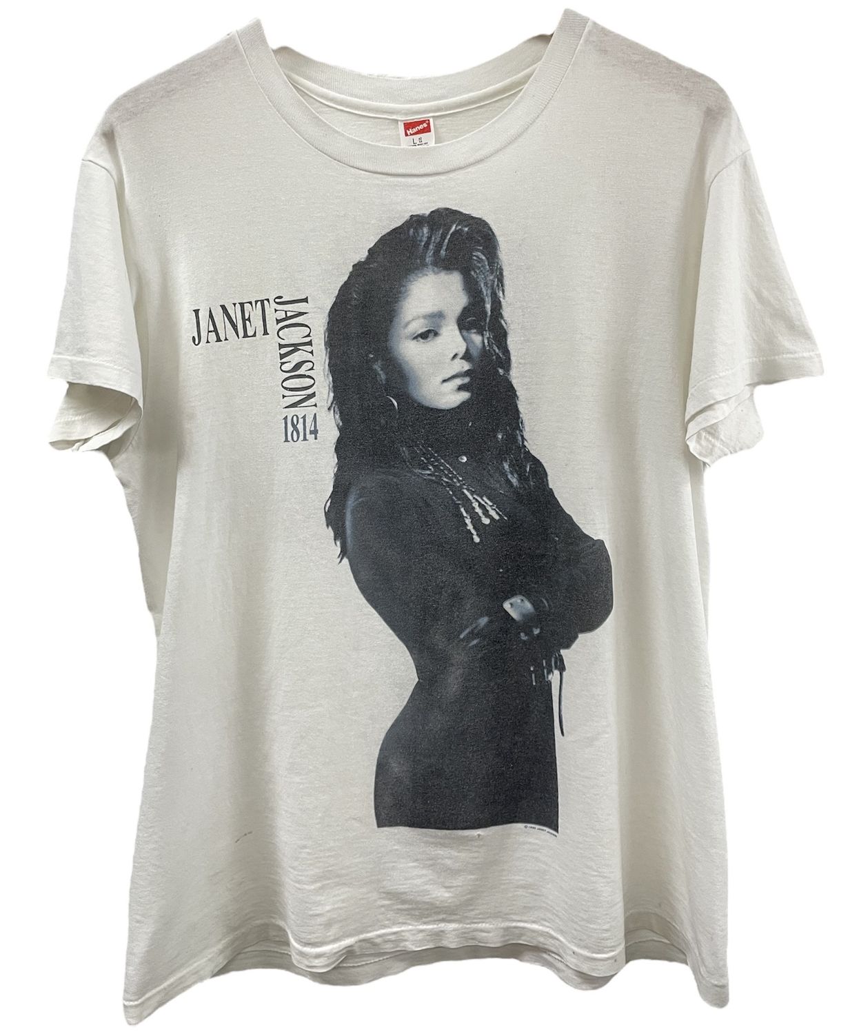 Vtg 90s Janet Jackson Rhythm Nation World Tour Tee Size L