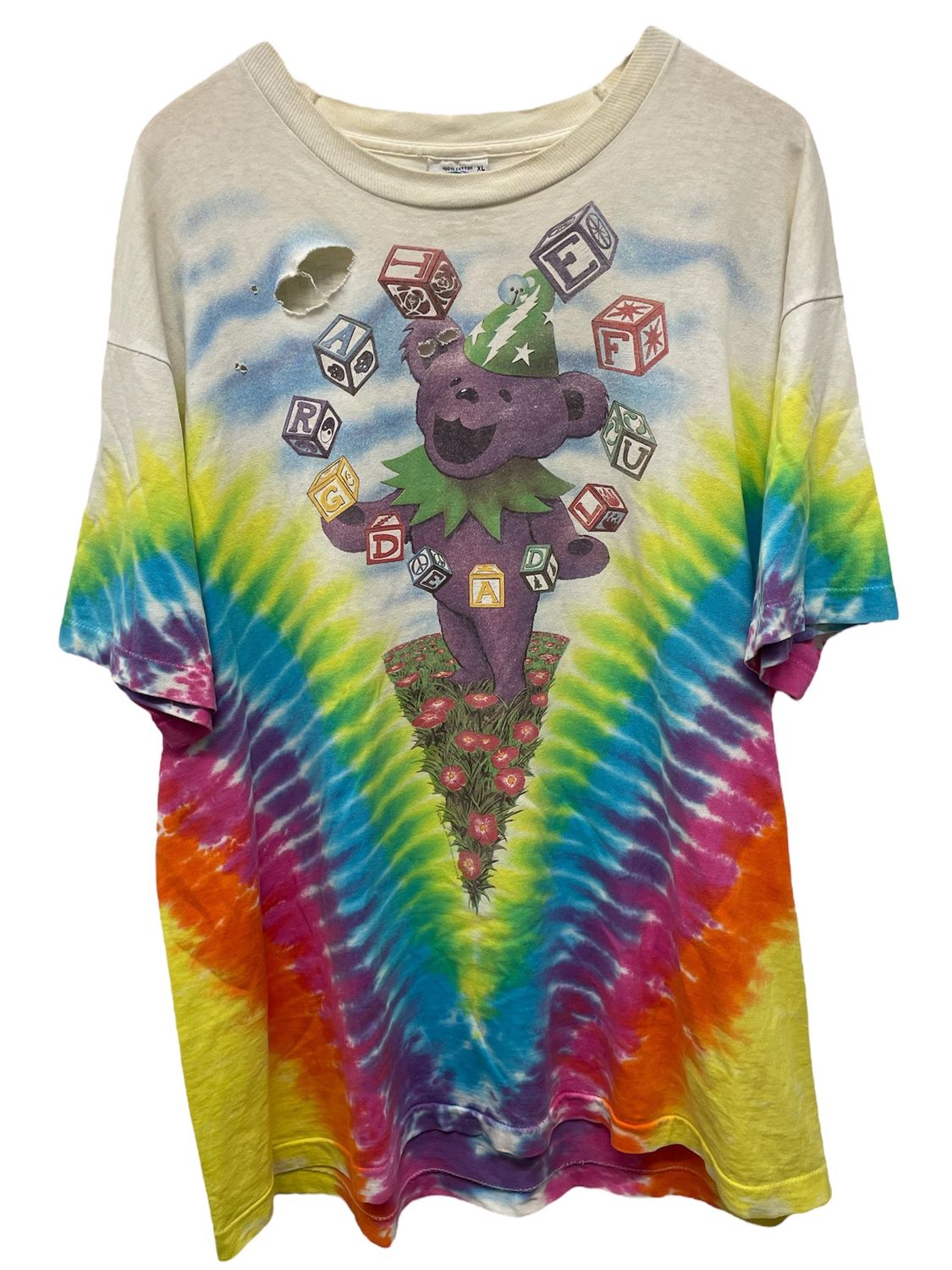 Vtg Grateful Dead Spring Tour Dancing Bears Tee Shirt Size L.