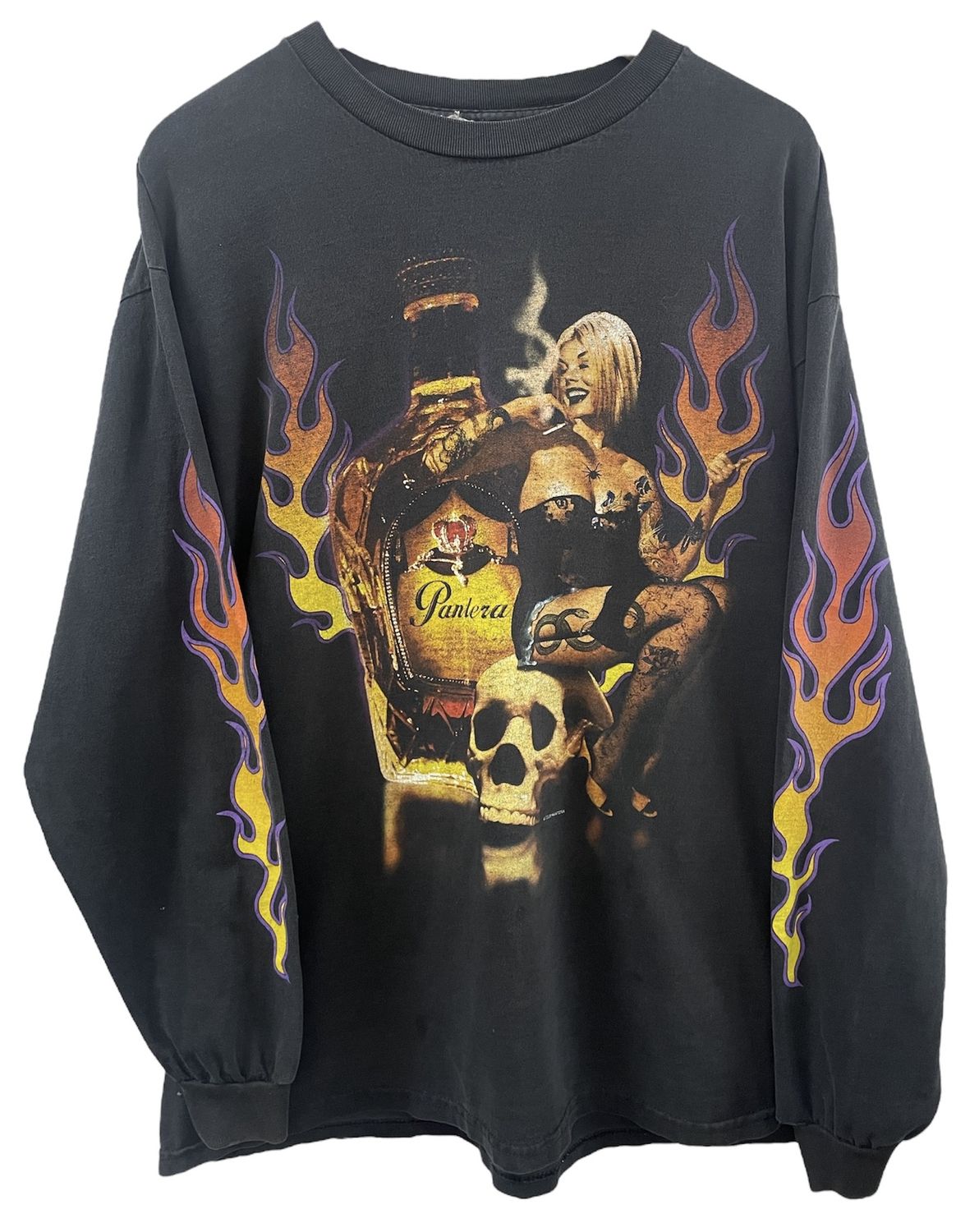 Vintage 2000s Pantera Flame Long Sleeve Size XL