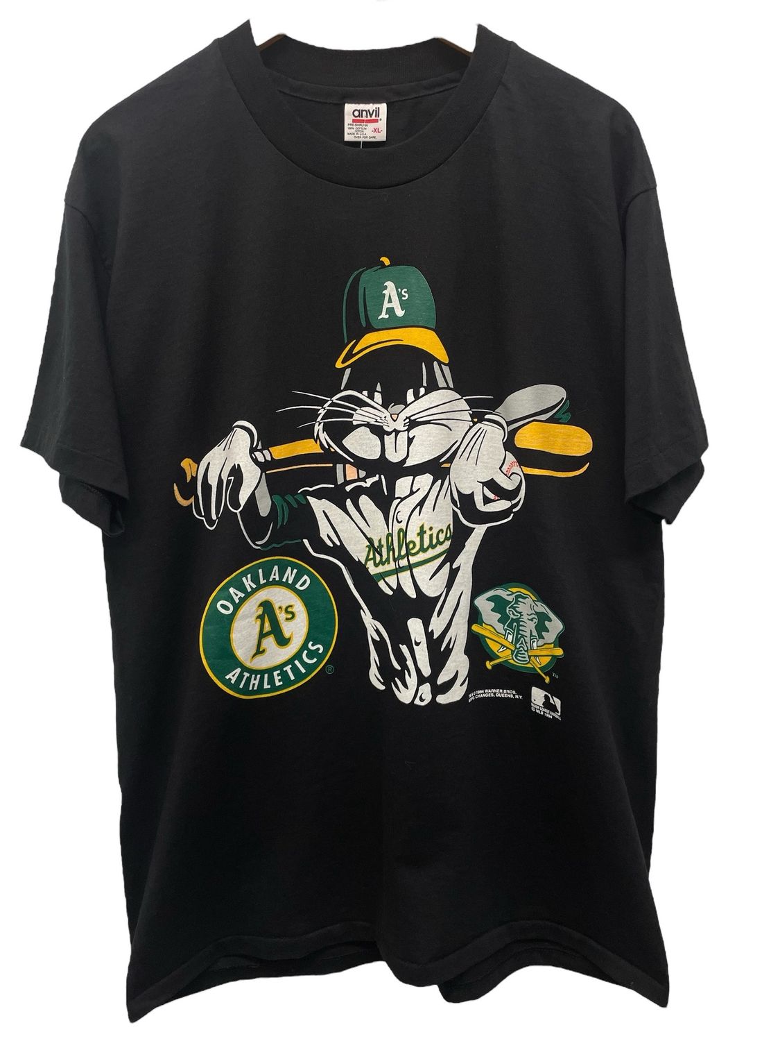 Vtg Dead Stock Oakland As Bugs Bunny Tee Size XL
