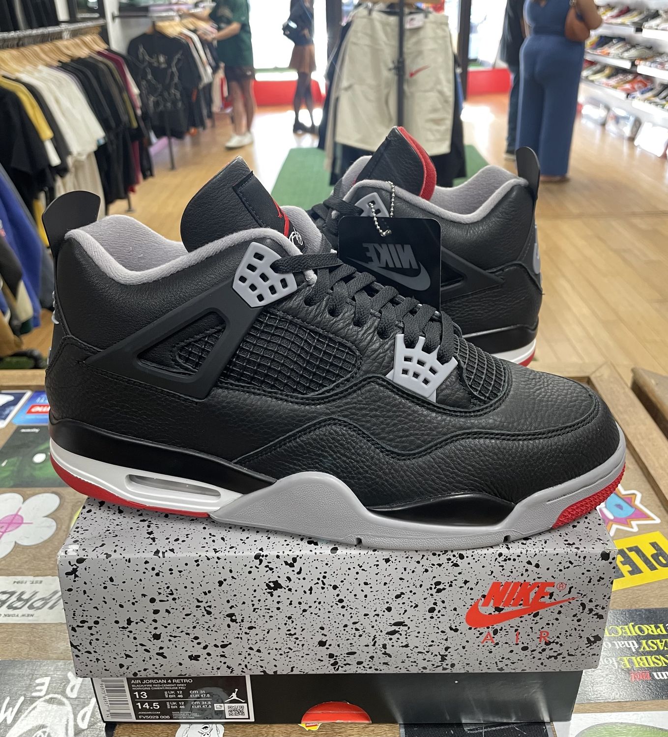 Jordan 4 Retro Bred Reimagined Size 13 Pre Owned