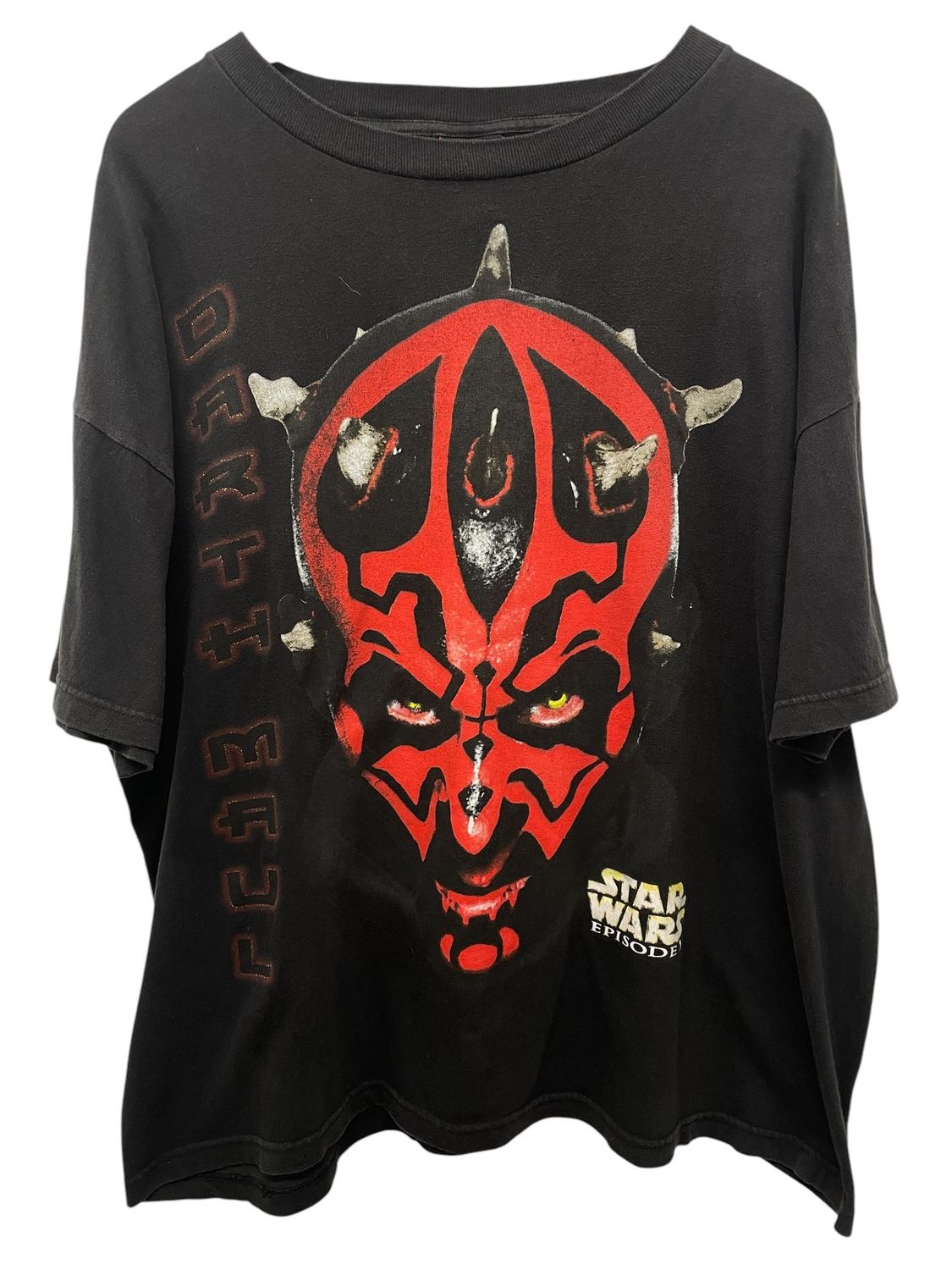Vtg 90&#39;s Darth Maul Big Face Tee Size XL