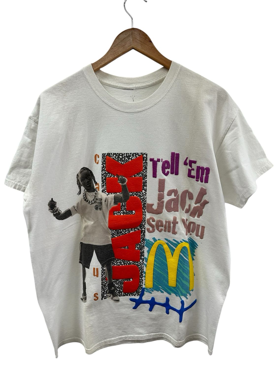 Travis Scott Mcdonalds Tell Em Jack Sent You Tee Size M Used