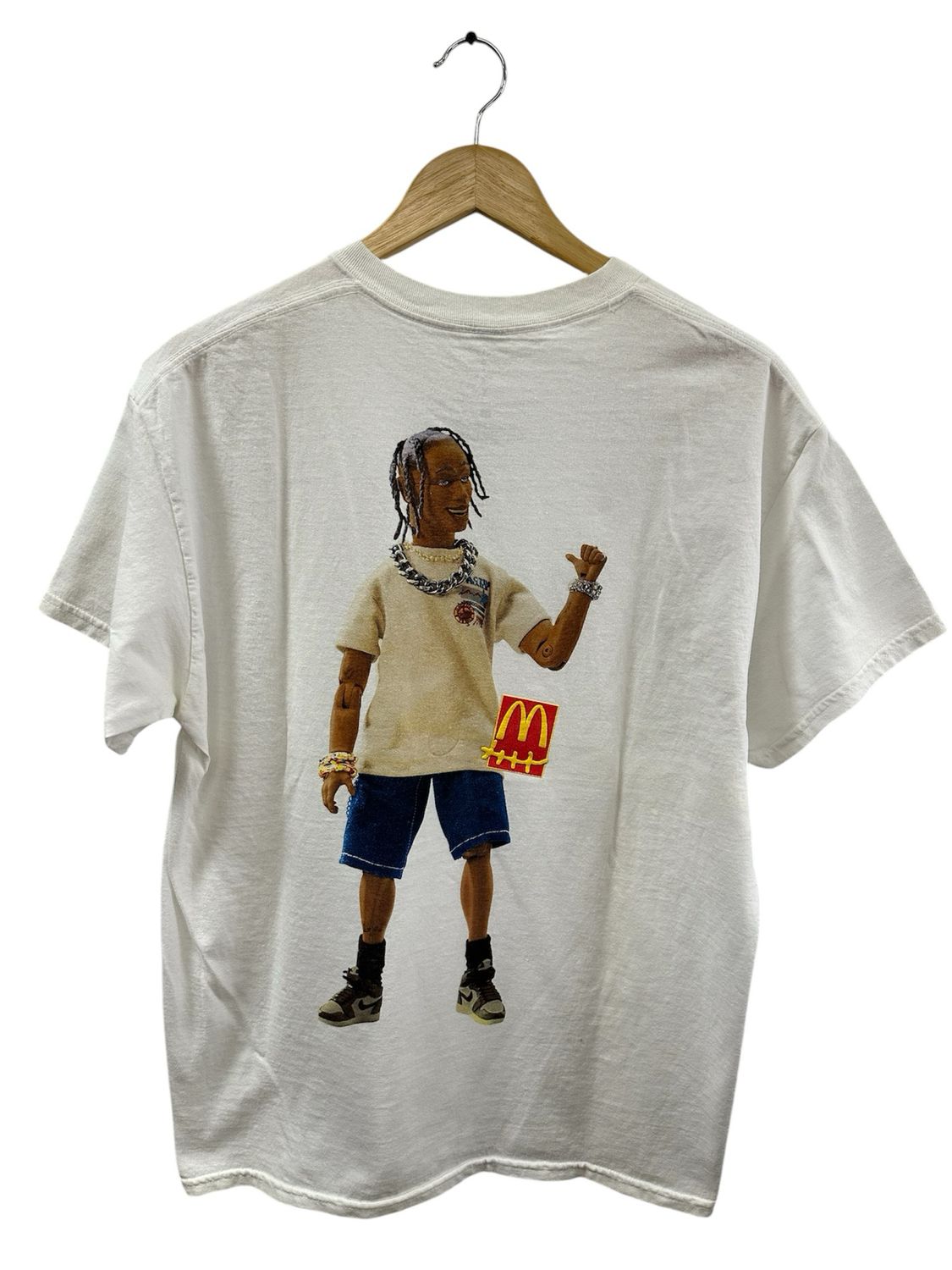 Travis Scott Mcdonalds Action Figure Tee Size M Used
